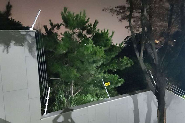 福建泉州丰泽区某私人别墅脉冲电子围栏案例